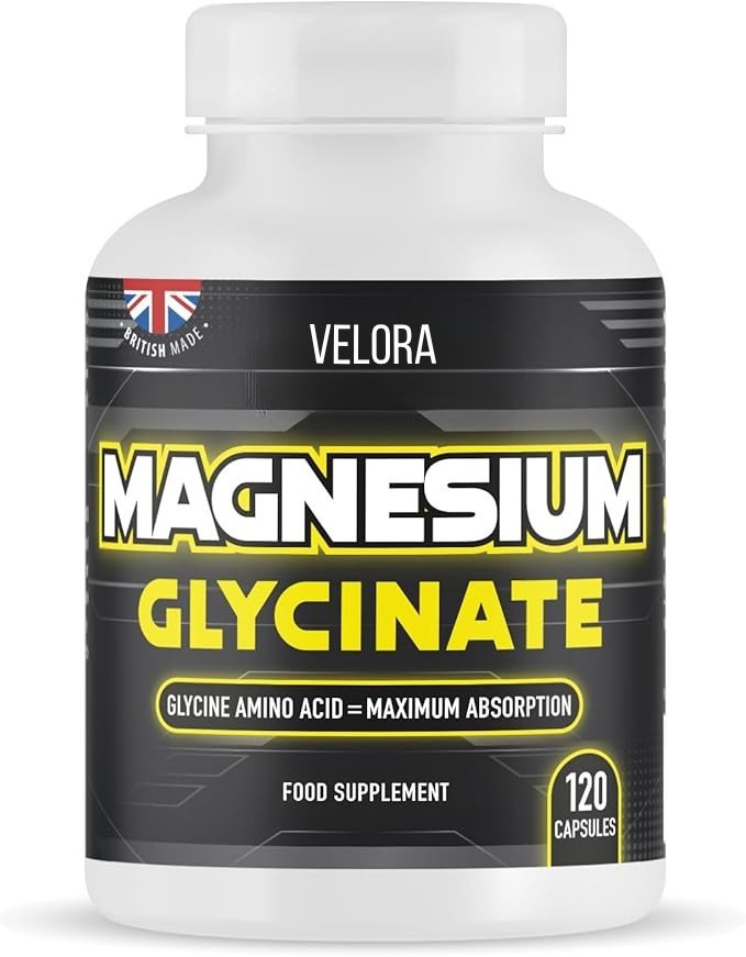 Magnesium Glycinate,120 Capsules of Magnesium Bisglycinate 1500Mg per Serving, Maximum Absorption, Made in the Uk-